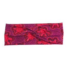 Knotenstirnband Purple Flower