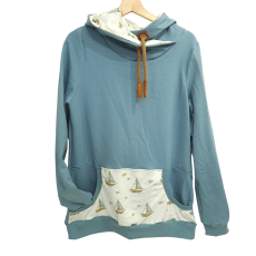 Hoodie [ Herren ] Küstenkind Boote & Fische