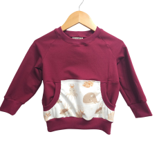 Pullover [ Kids 8-16 Jahre ] Ocean Dreams Meeresbewohner (Sweat bordeaux)