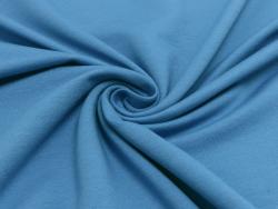 French Terry Basic Jeansblau